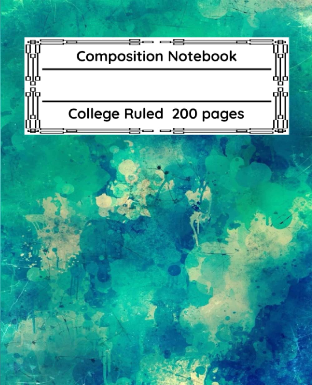 Composition Notebook College Ruled: Blank Lined Journal