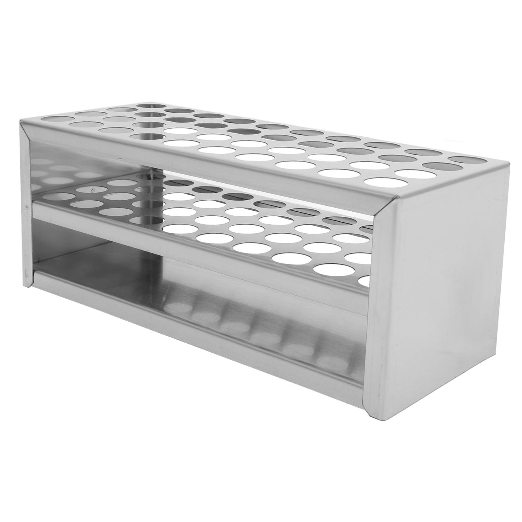 Gatuida 5piezas Soporte De Tubos De Ensayo De Inoxidable Huecos Para Laboratorio Organizador De Tubos De Muestreo Compatible