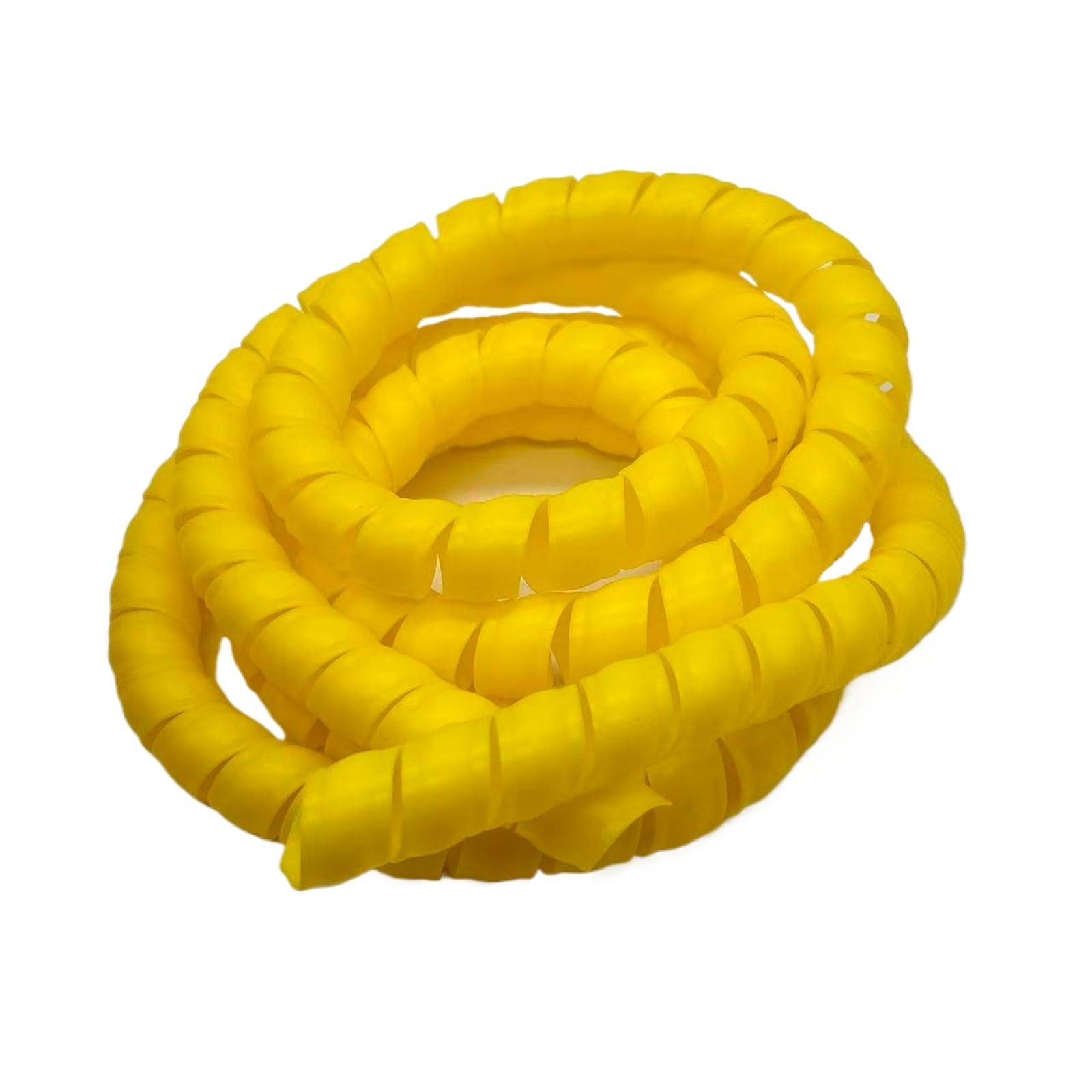 manga de cable espiral, Manga de gestión en espiral 2 metros, tubo protector plástico negro, organización cables, protección antidesorden(Yellow,ID 16mm)