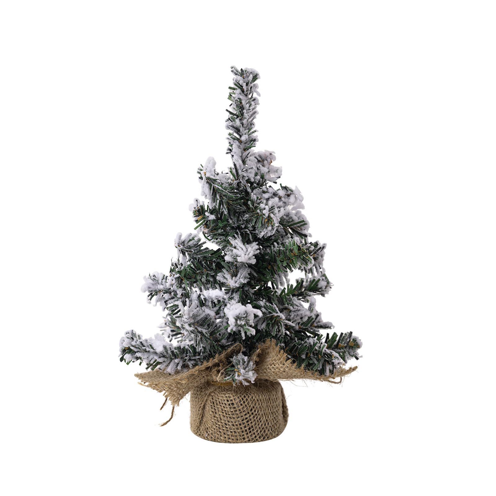 carotoe Snow Christmas Tree Tabletop Decors Seasonal Snow Christmas Tree Ornament Delicate Display Decoration Tabletop Decors