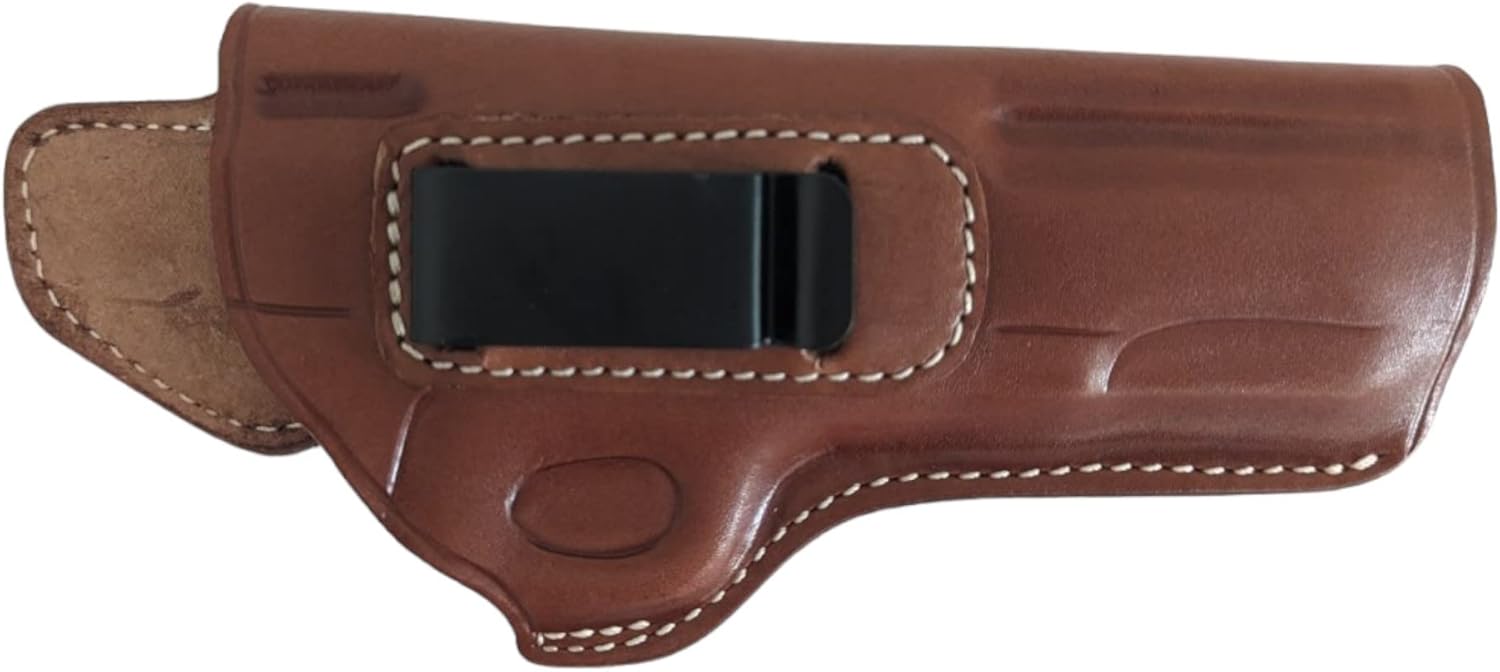 Leather IWB Holster - Colt 1911 IWB CCW Holster, Right Hand Draw, Leather & Handmade, Compatible with Most 1911 Style Handguns – Kimber – Colt – S&W – Sig Sauer – Remington – Ruger & More