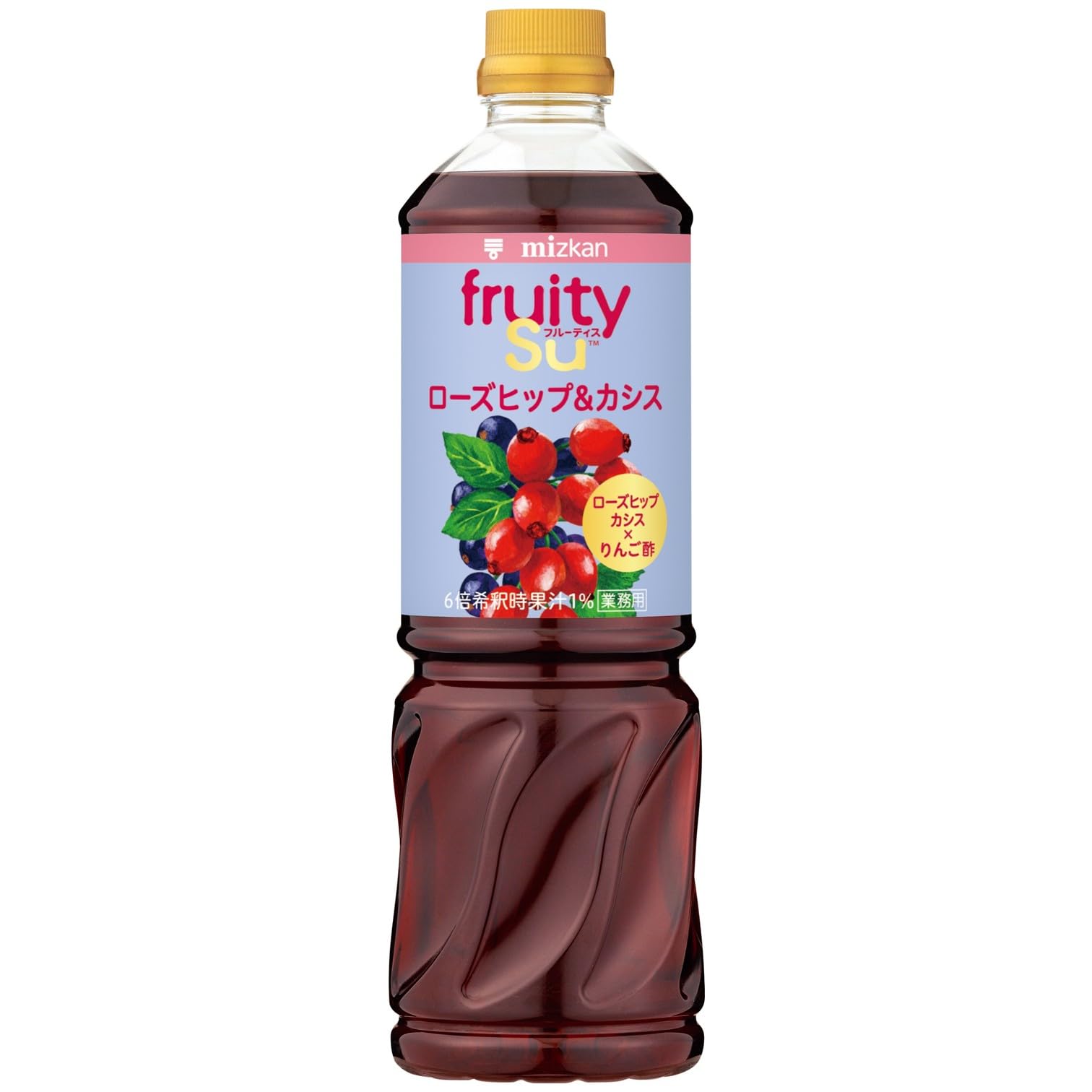 ミツカン 業務用 フルーティス りんご酢 ローズヒップ&カシス 1000ml×2本 (6倍濃縮タイプ) [ 飲むお酢 アップルビネガー 林檎酢 リンゴ酢 ]