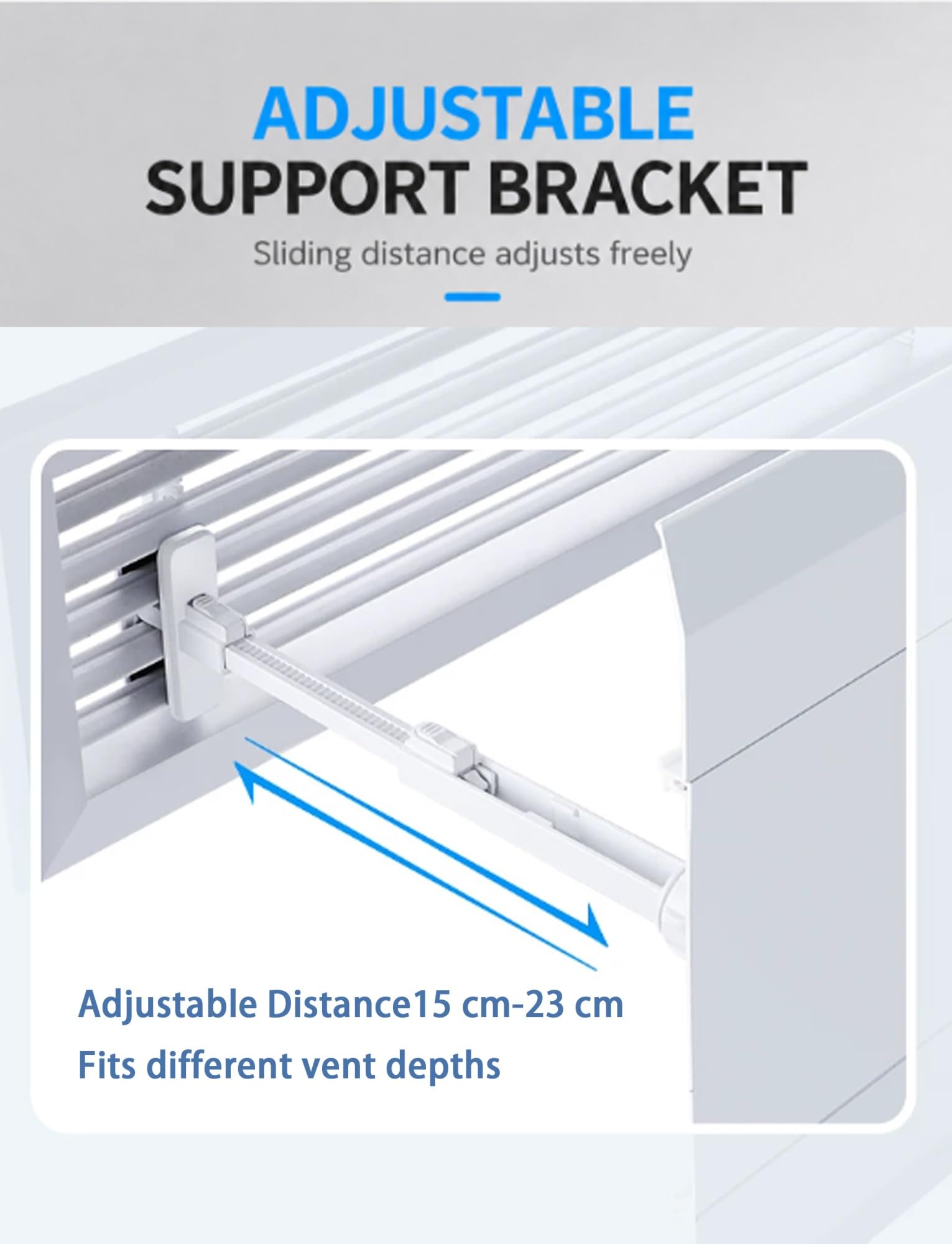 Deflettore per climatizzatore, Gancio for deflettore AC for cassetta da soffitto 40-150x20 cm | 140X20cm