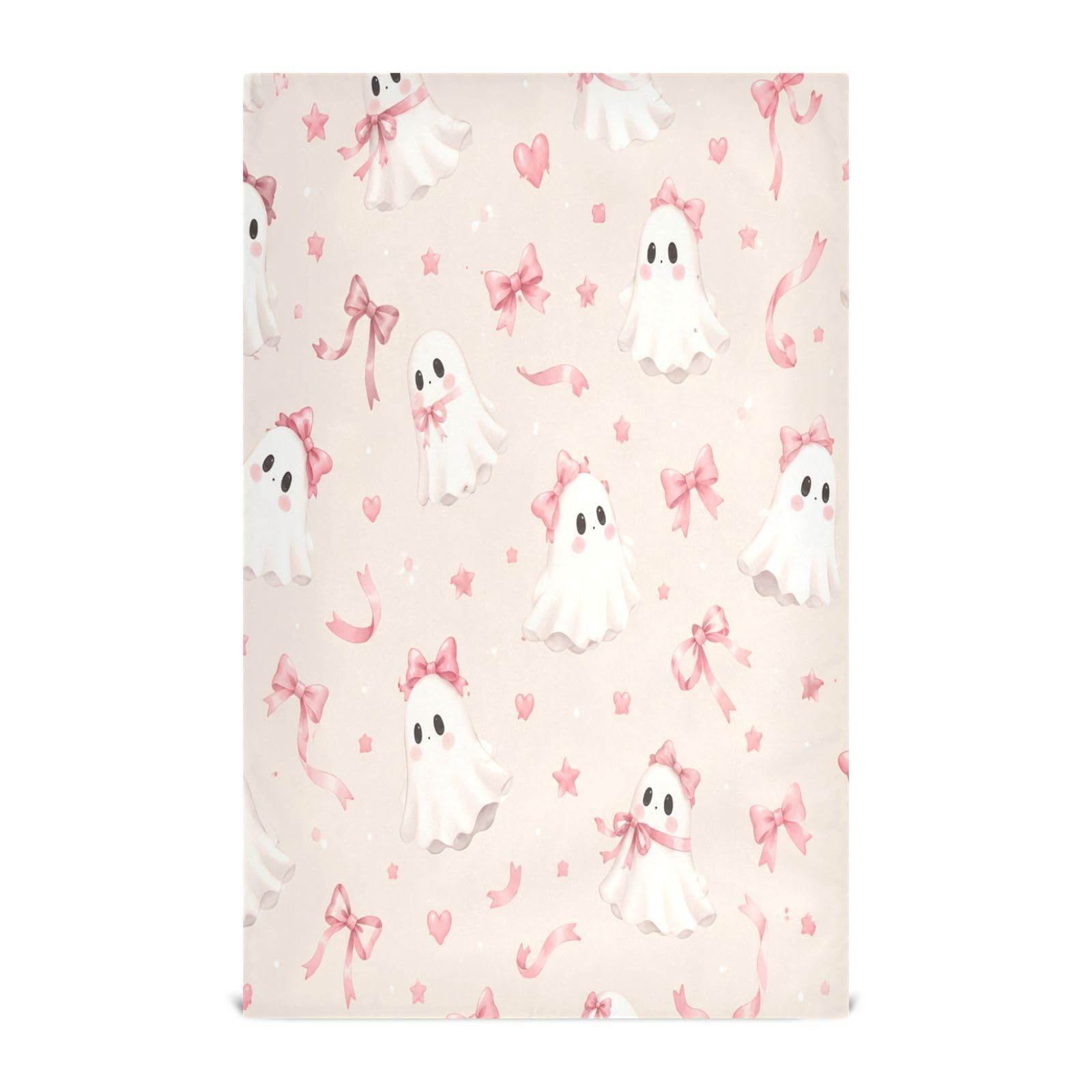Cgiub Halloween Boo Tea Towels for Kitchen 6pcs Soft Kitchen Towels Absorbent & Quick Drying Dish Cloth for Household & Cleaning, 71.1x45.7cm