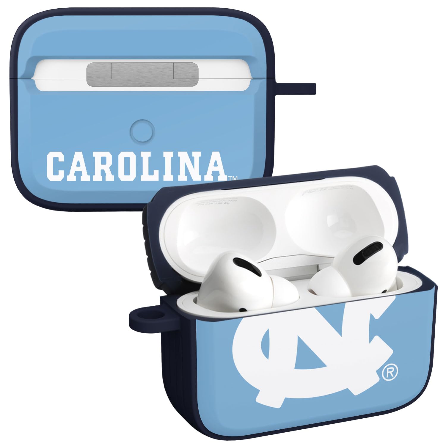 AFFINITY BANDS North Carolina Tar Heels HDX Case Cover Compatible with Apple AirPods Pro 1 & 2 (Classic)