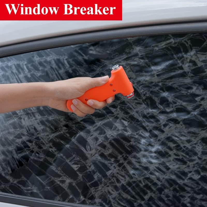 Vista 5 de Upautopía tu socio de emergencia de coche de confianza con cable de refuerzo, kit de primeros auxilios, medidor de presión de neumáticos, desastre