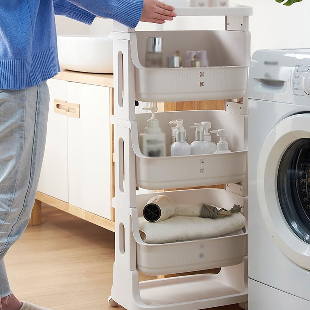 CHICKEN Pot and Pan Organizer Storage Rack Suitable for Bathroom, Bedroom, Bedside, Kitchen, Vegetable Storage Rack, Bathroom Multi-Layer Storage Rack Kitchen Organizers and Storage(Color:B)