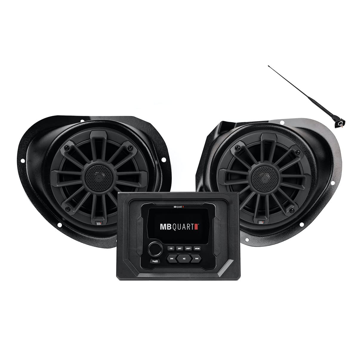 MB Quart Stage 2 Audio System Compatible with Polaris General, Designed for Ride Command, Two Speaker 160 Watt, UTV, Tuned Audio Package