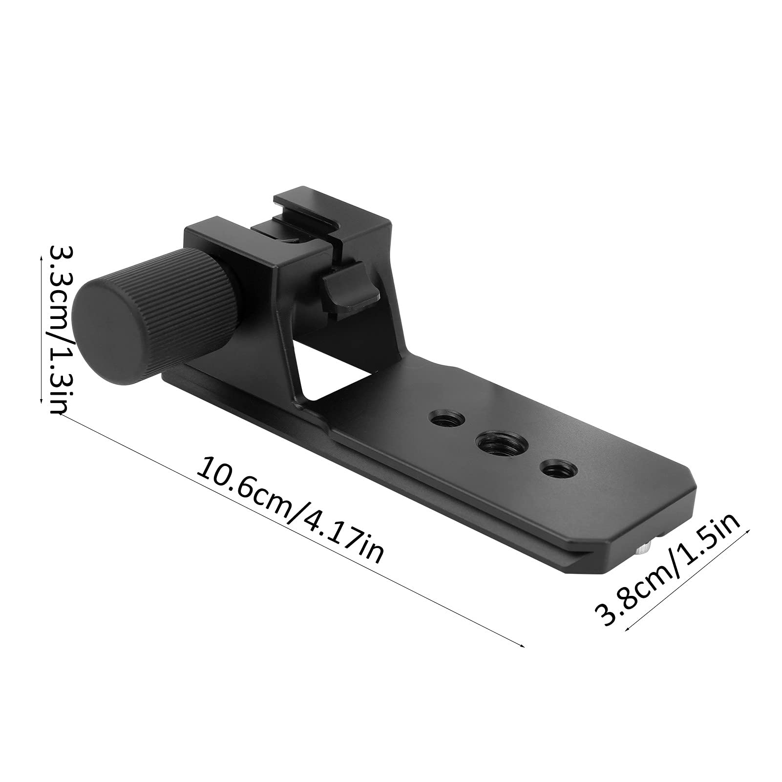 Topiky Piedino per Sostituzione Obiettivo, Supporto per Obiettivo Collare Anello di Montaggio Base di Ricambio Piedino per Montaggio Staffa di Montaggio 1/4 Pollici 3/8 Pollici Accessorio per riprese