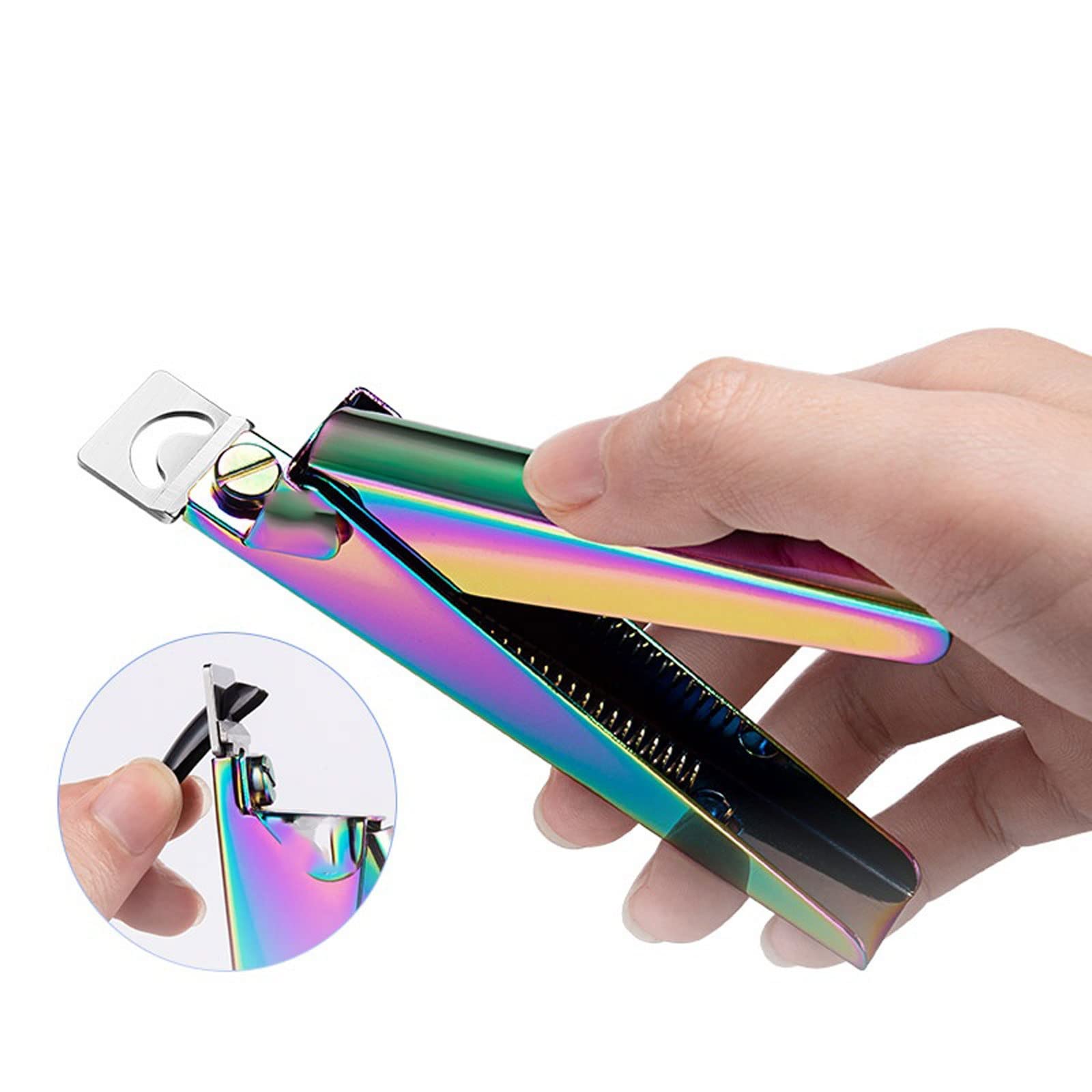 Nagelknipser, Edelstahl, UV-Gel, falsche Nagelspitzen, Trimmer, Clipper, Kantenschneider, Nagelkunst, Maniküre, U-Wort, Regenbogen, Gold, Silber, Werkzeuge