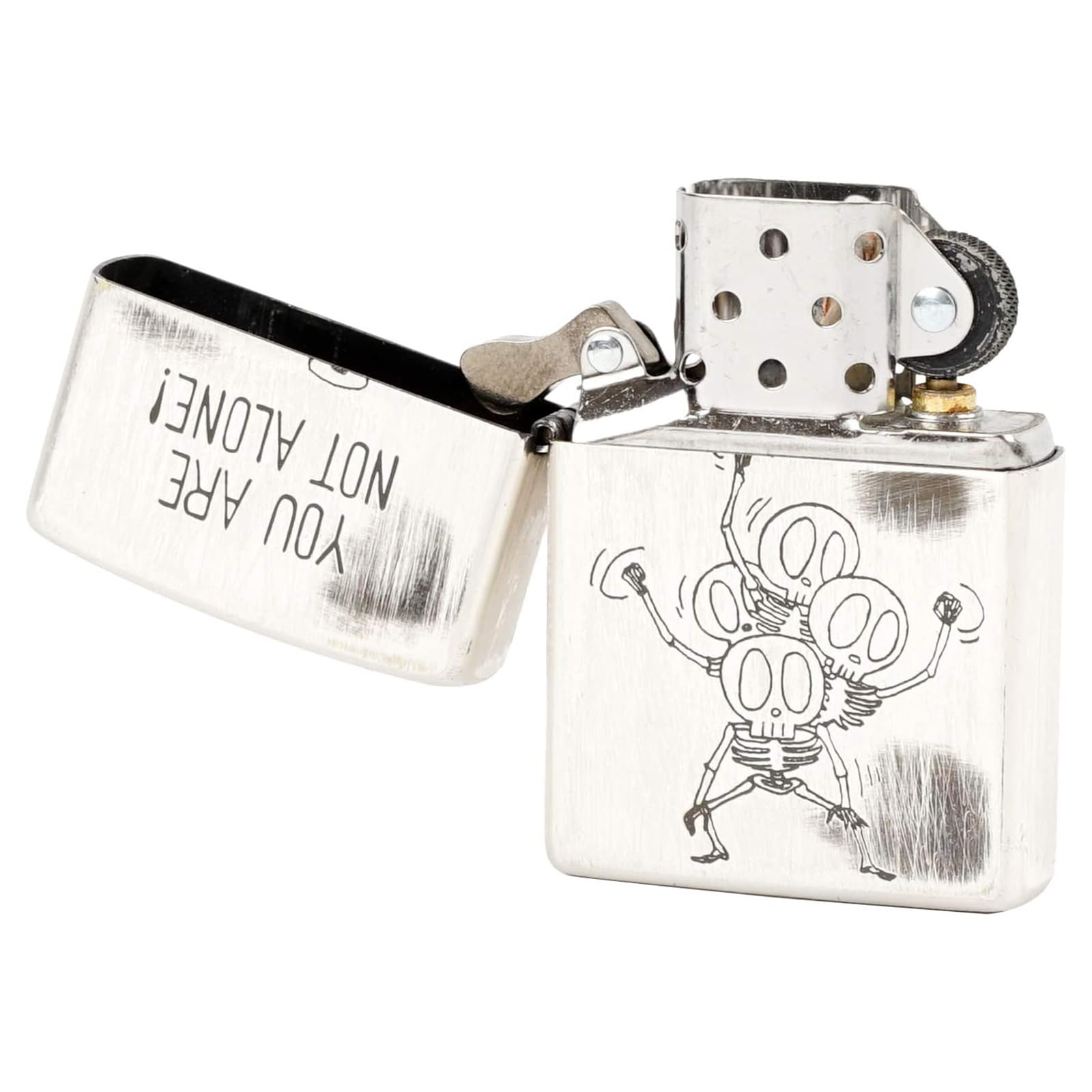 Amazon.co.jp: ジッポー(Zippo) ライター 防風 真鍮製 ファニースカル 