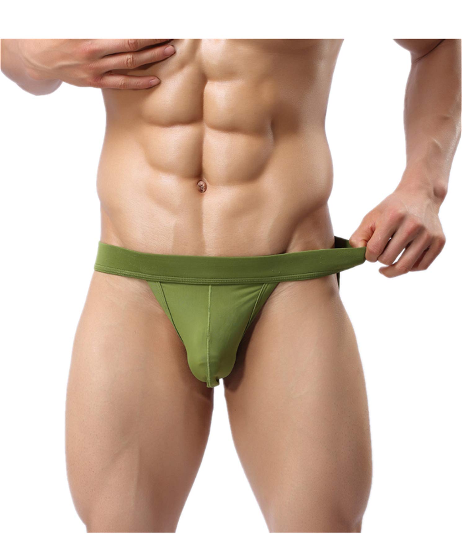 Buy Kwelt Men's Strings Underwear Sexy Tanga Bikini GString Mini Slips