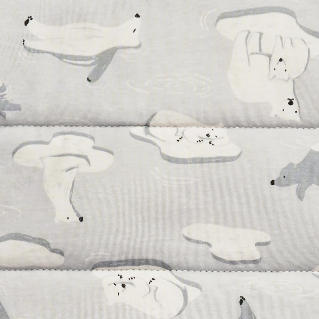 Love To Dream sacco nanna, 18-36 mesi - Grigio Polo Sud | Coperta e trapunta indossabile extra calda, maniche lunghe | 3,5 Tog per autunno e inverno (14–16°C) | Doppia cerniera