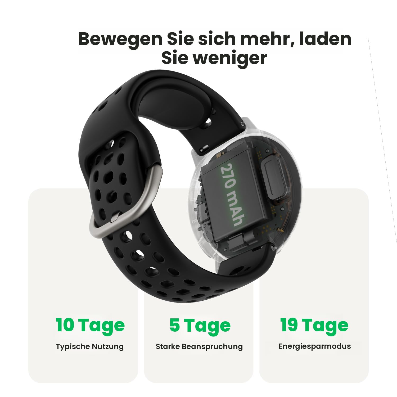Amazfit Active 2 Smartwatch 44mm, GPS-Karten mit Richtung, Fitness-Tracker, 10-Tage-Akku, Schlafüberwachung, 160+ Sportmodi, wasserabweisend, für Android & Apple iPhone, schwarzes Silikon