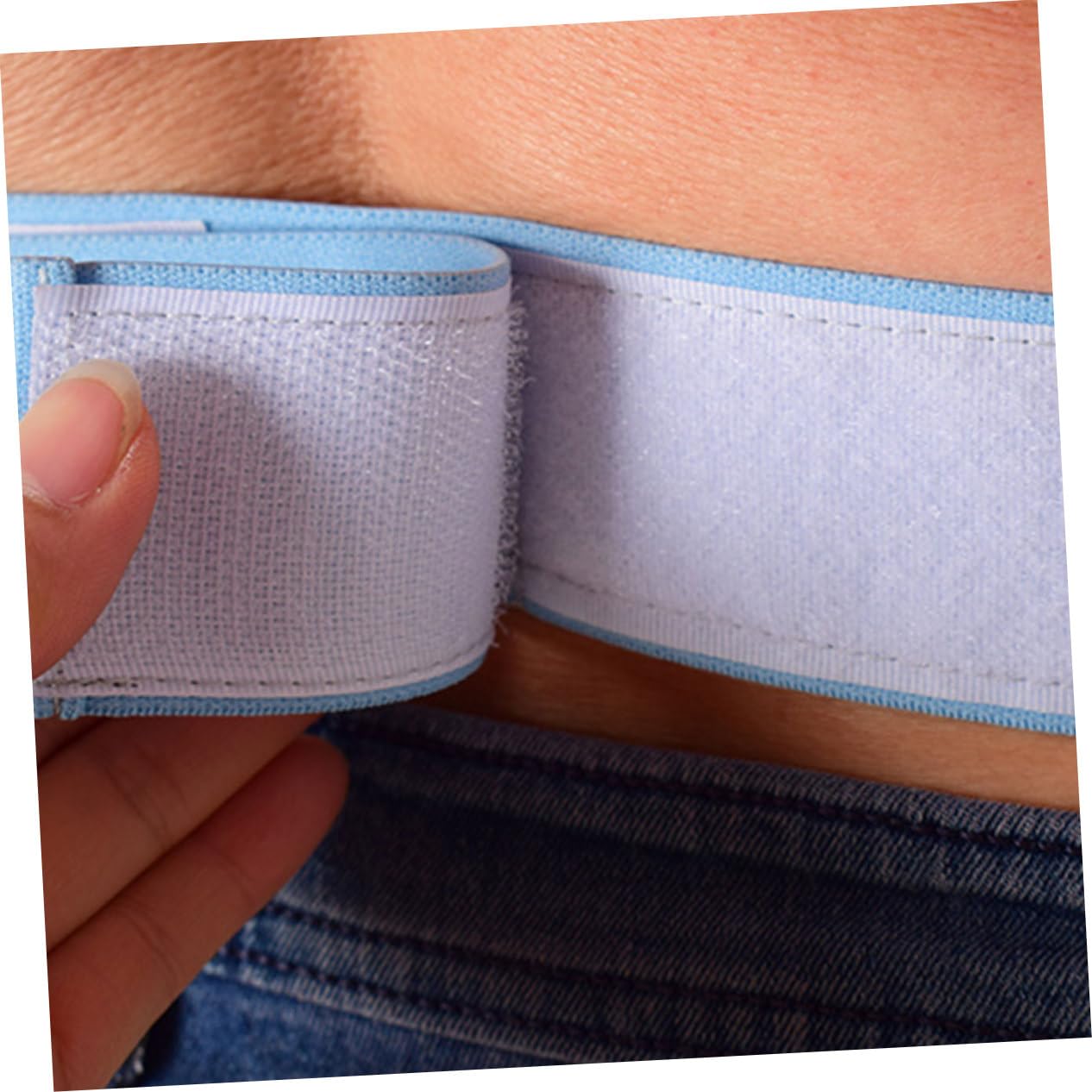 Mobestech 4 Pièces tube de péritonéale ceinture abdominale ceinturon confort respirant Fournitures de soins infirmiers tuyau de drainage support ceinture de tuyau