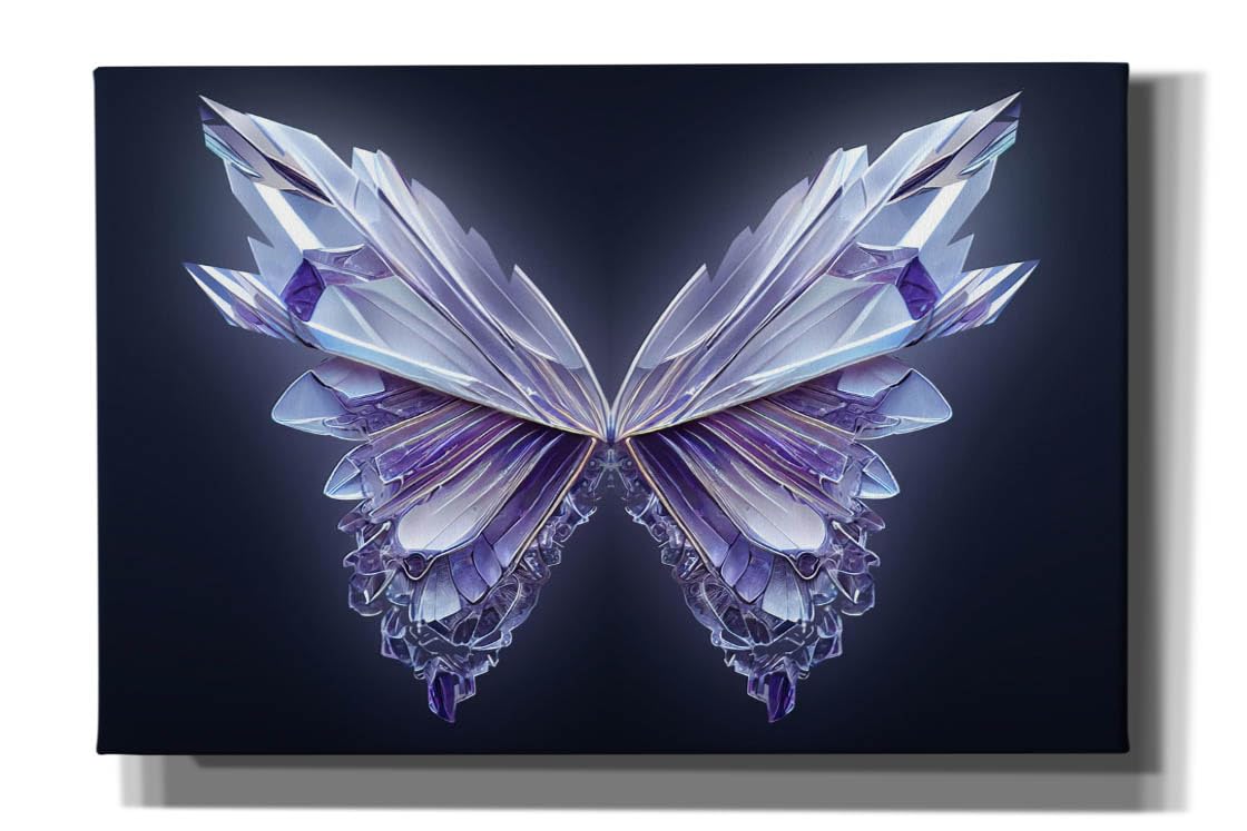 Epic Graffiti 'Crystal Buterfly' by Epic Portfolio, Canvas Wall Art, 18