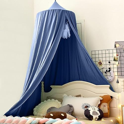 Bunnikins & Clover Toldo de cama para decoración de dormitorio de niñas y niños, mosquitera de cúpula redonda para cuna, juego de castillo de