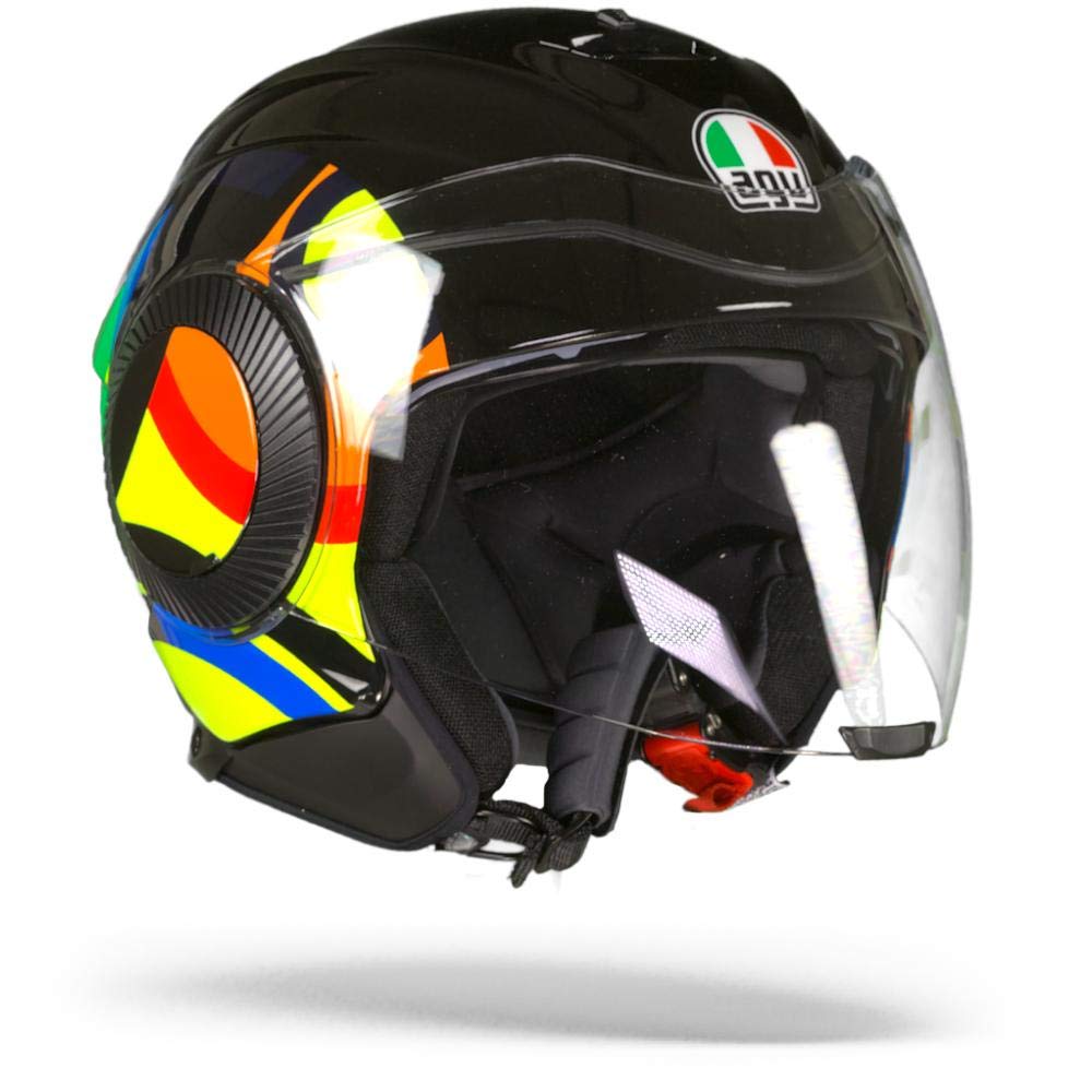 AGV Helmet Orbyt Top Sun & Moon 46 Black/Parrot S Automotive
