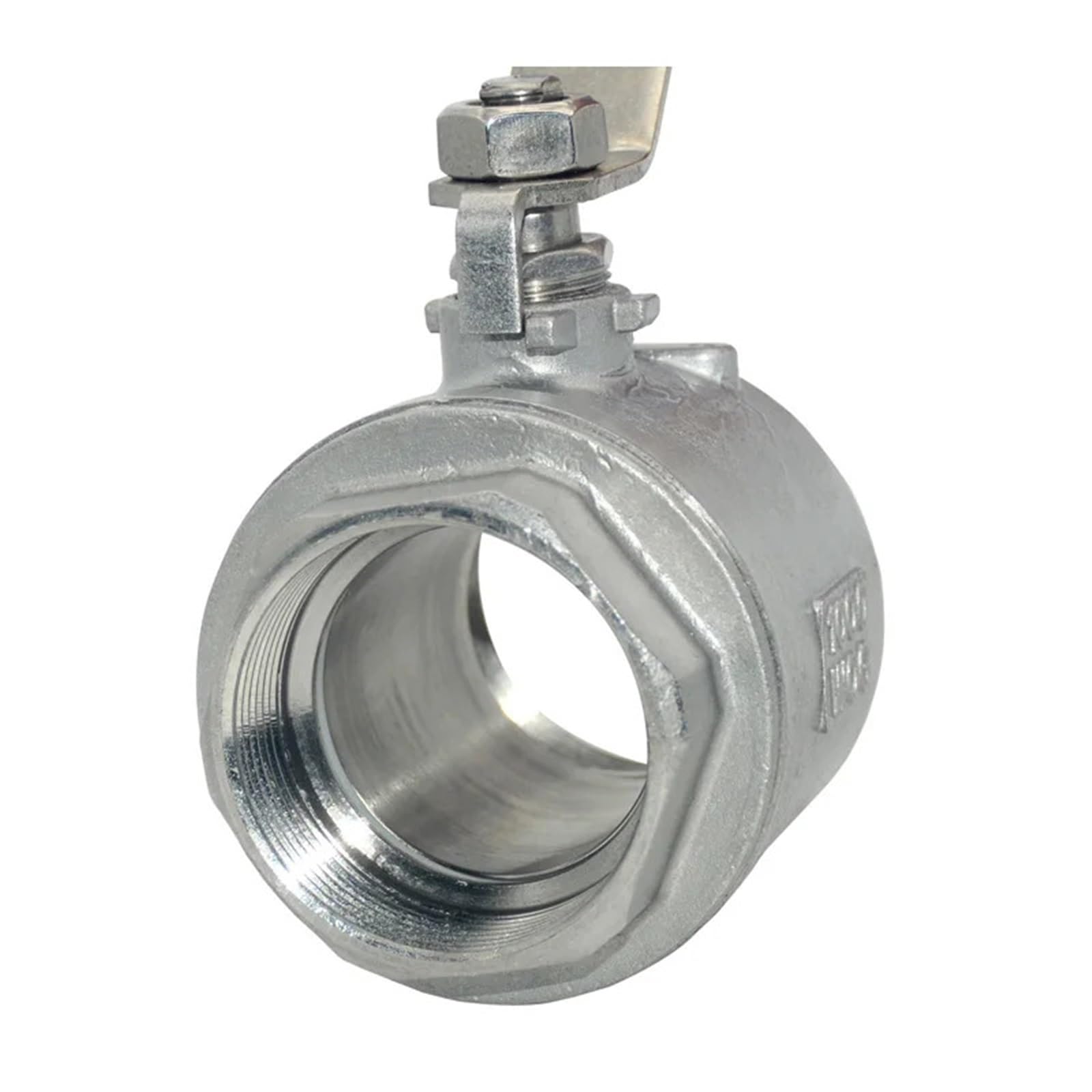 Válvula de bola de acero inoxidable SS304 2P, paso completo, 1/2", 3/4", 1" y 1-1/4", con manija hembra. | Tubo de válvula (1-1/2 pulgadas)