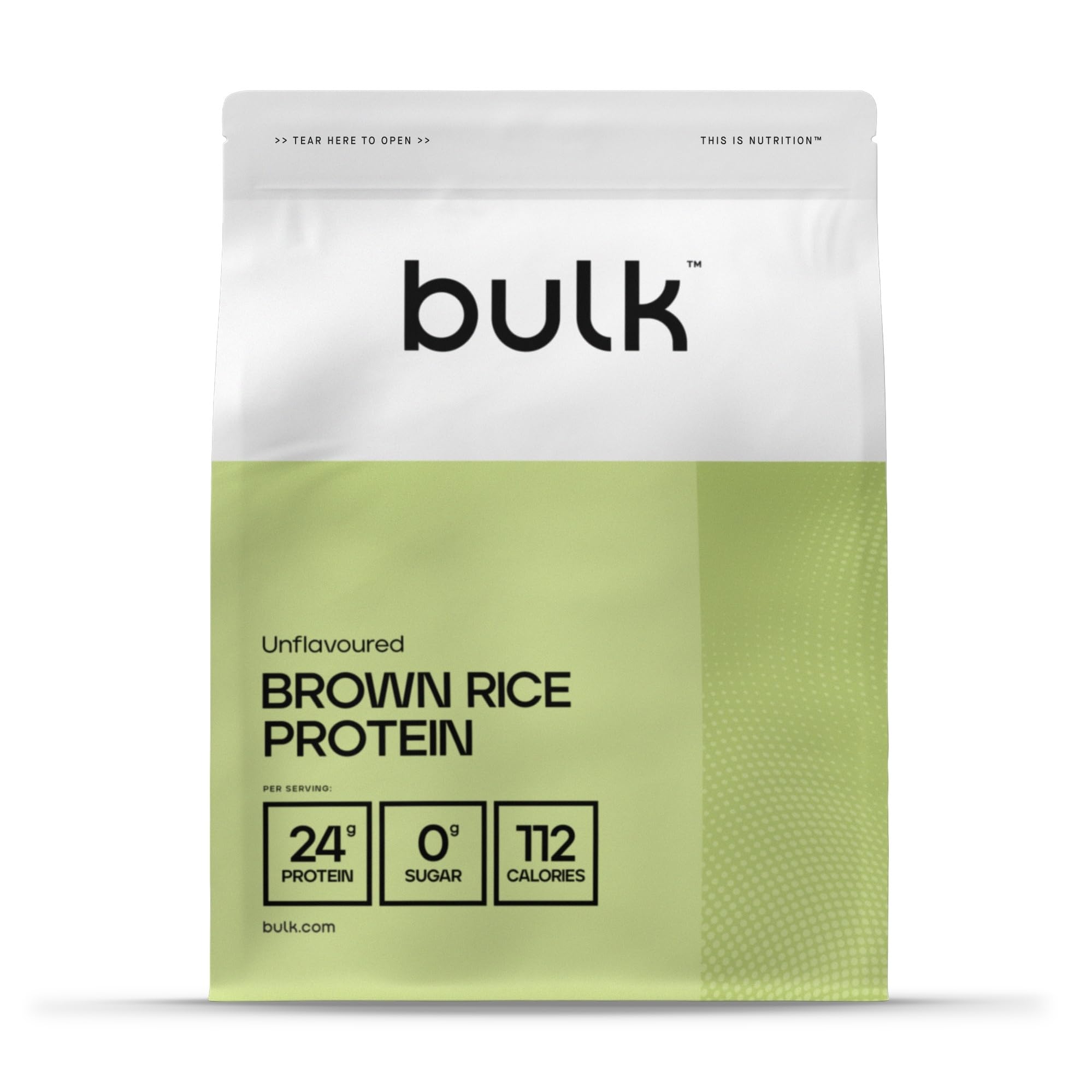 Bulk Brown Rice Protein Powder, Vegan Protein Shake, Unflavoured, 2.5 kg