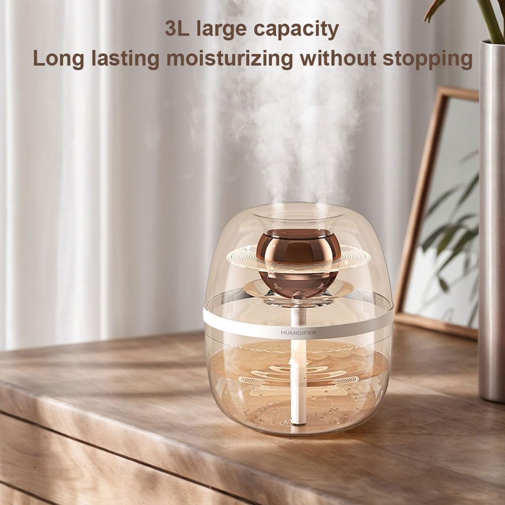 Dreamzy 3L Humidifier with 3L large capacity, providing long-lasting moisturizing without stopping.