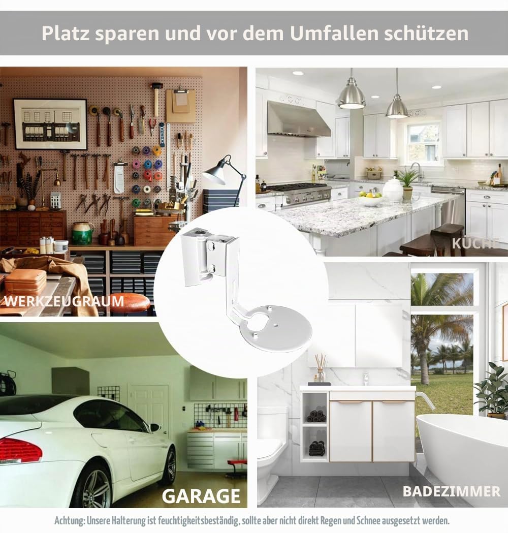 Wandhalterung Paar(2 Stück) für Sonos Era 100 Lautsprecher(Schwenkbar und neigbar,kompatibel mit Sonos Era 100,Weiß Paar)