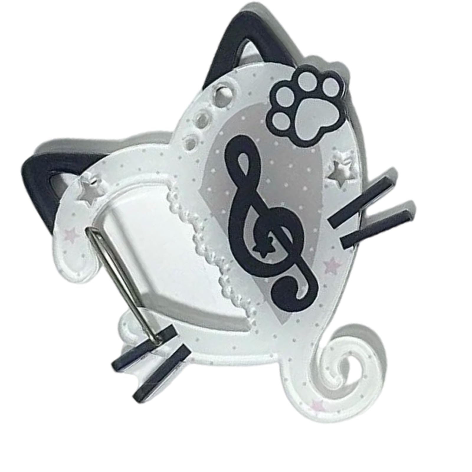 NEWFT Lightweight Acrylic Holder Musical Note Carabiner Keychain Bag Accessories Backpack Decoration for Everyday Use