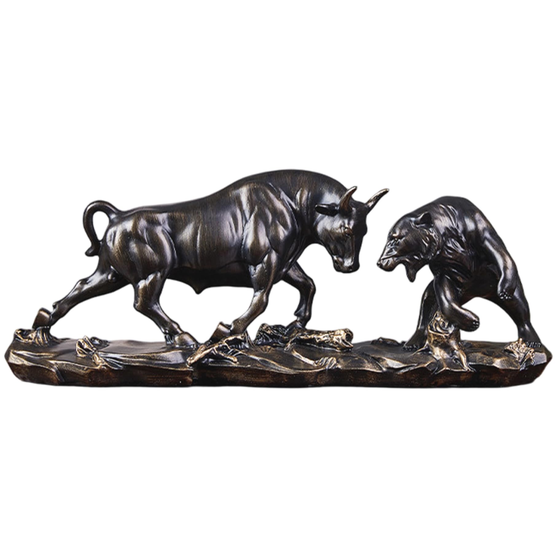 Sculpture Taureau de Wall Street Bronze Massif - Décoration Bureau Finance