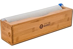 Plastic Wrap Dispenser with Cutter - Fits 12" Rolls - Mountable -...