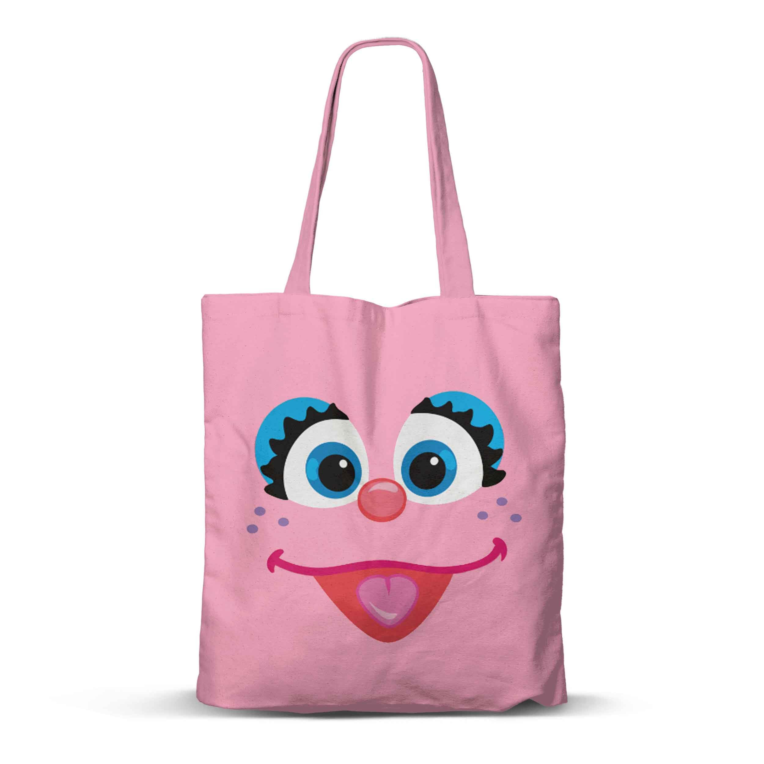 Sesame Street Abby Cadabby Face-FAN Shopping Bag, Pink, 33 x 40 cm