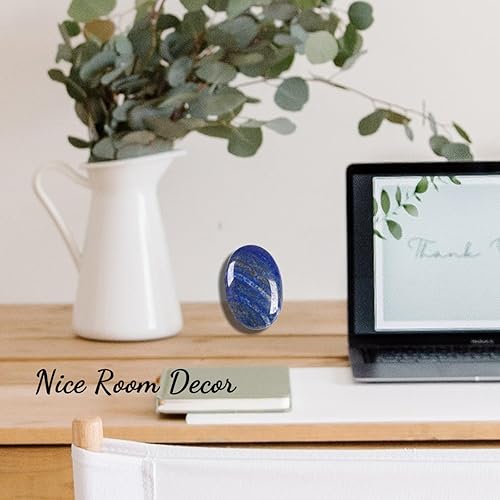 Miniatura 10 de ZHIYUXI Cristales de aventurina azul de 2.4 pulgadas, piedras preciosas y cristales y piedras decorativas de cristal, terapia de equilibrio de