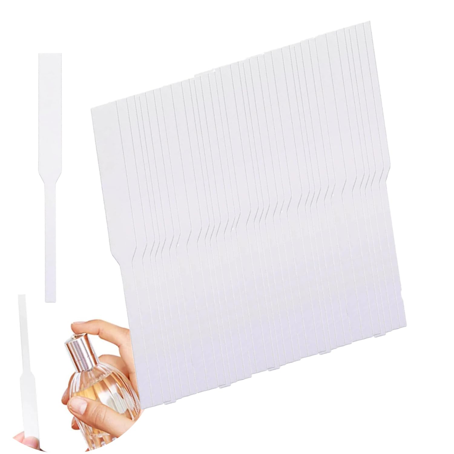 200pcs Perfume Test Strips, Disposable White Perfume Paper Test Strips Perfume Blotter Essential Oils Paper Test Strips for Aromatherapy Testing