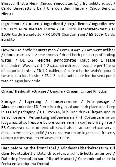 Health Embassy Blessed Thistle Herb | Cnicus Benedictus L | Herbal Tea (100g) - Image 6