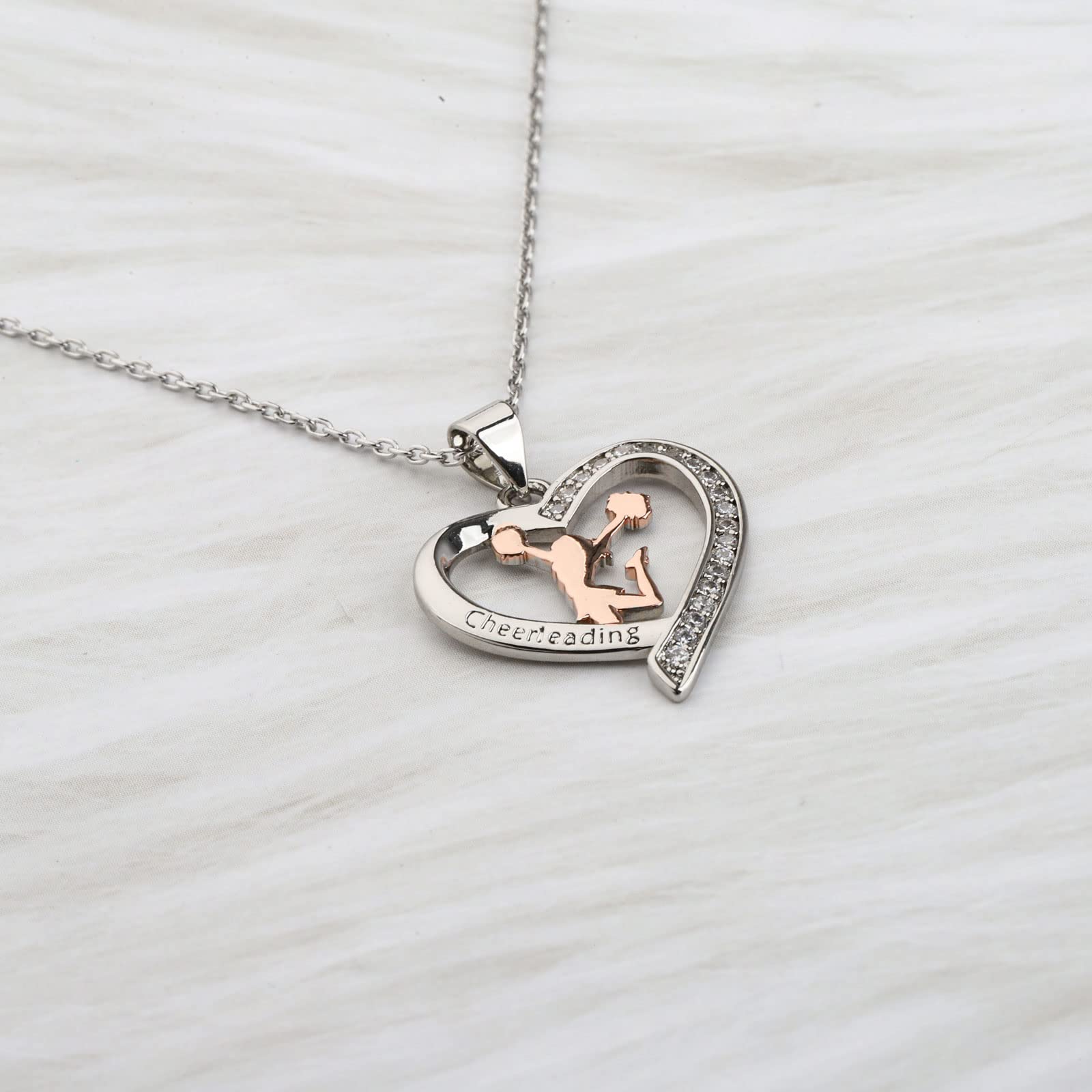 BNQL Collana da cheerleader, regalo per ragazze cheerleader, regalo per ragazze Cheerleader, regalo per ragazze Cheerleading Coach Regali, Acciaio inossidabile