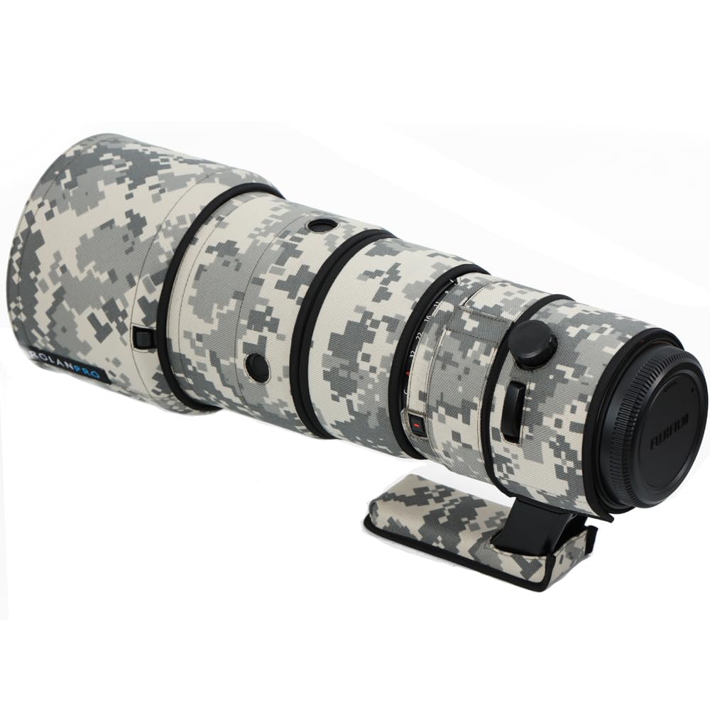 ROLANPRO Waterproof Lens Camouflage Coat for Fuji FUJIRON GF 500mm F5.6R LM OIS WR Lens Cover Protective Case Sleeve-#UCP Waterproof