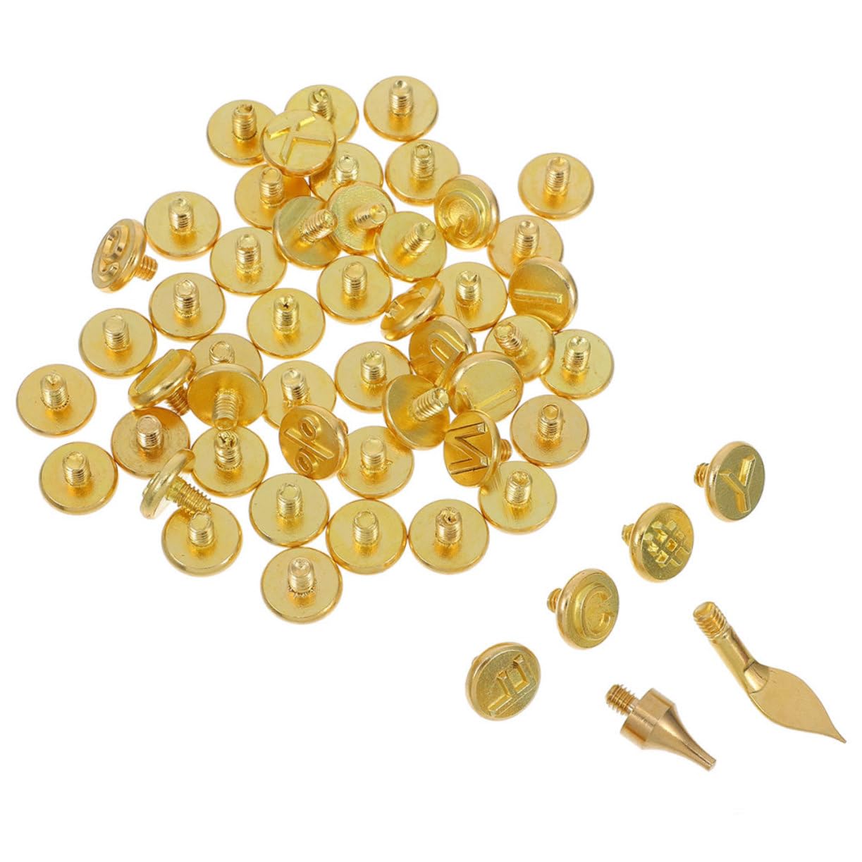 Gogogmee Unique Art Wood Burning Kit Letter Number Tips Interchangeable Pyrography Tool for DIY Crafts