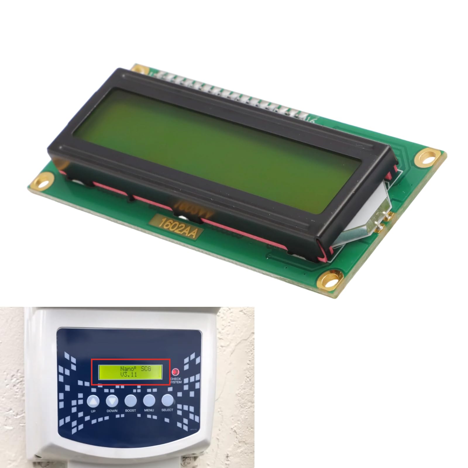 Écran pour Aquacal Autopilot Pool Pilot Digital Nano et Plus - Pièce de rechange pour boîtier