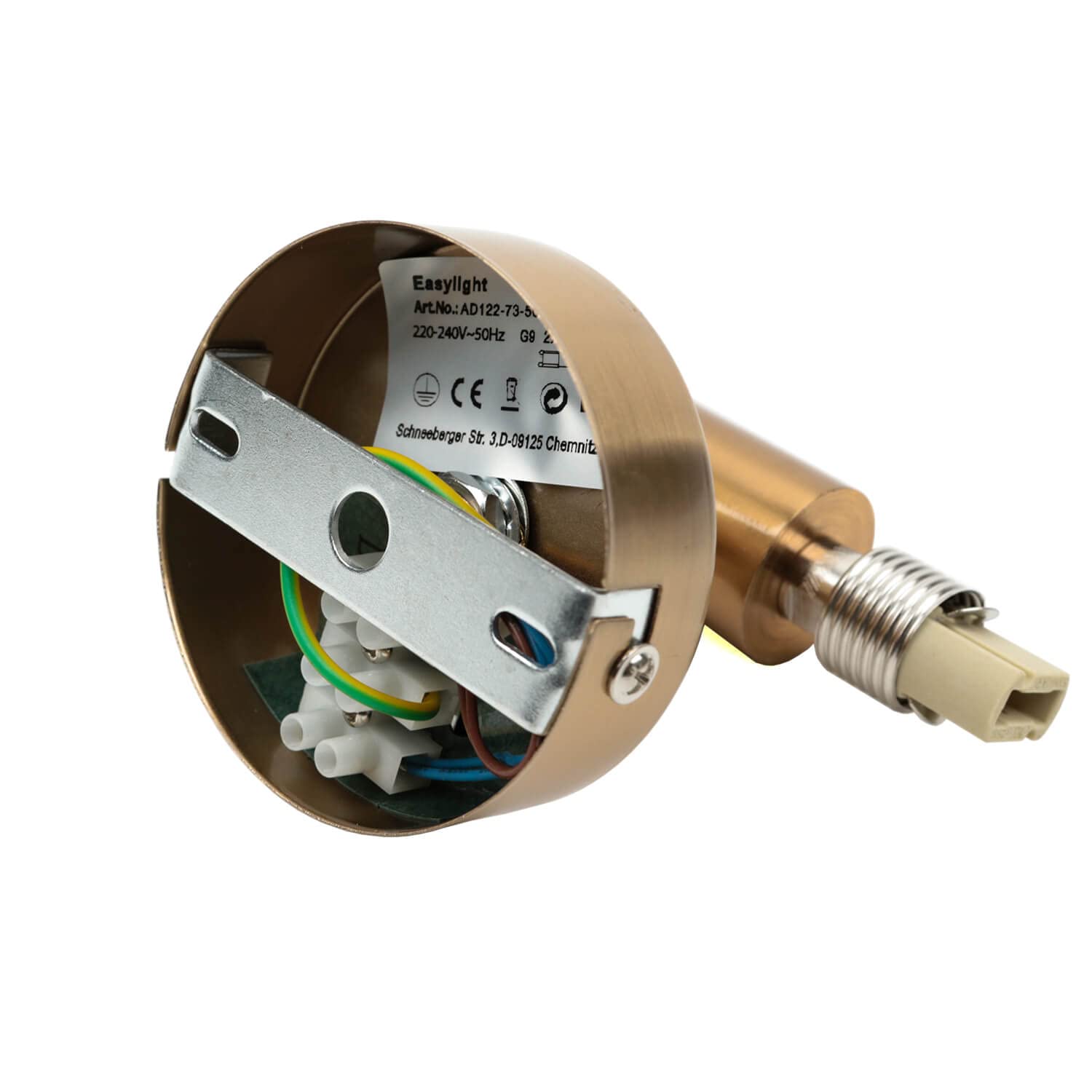 Lampada da specchio da parete in metallo vetro in ottone 2xG9 W: 22cm lampada da parete per quadri da bagno lampada da parete per bagno IP20