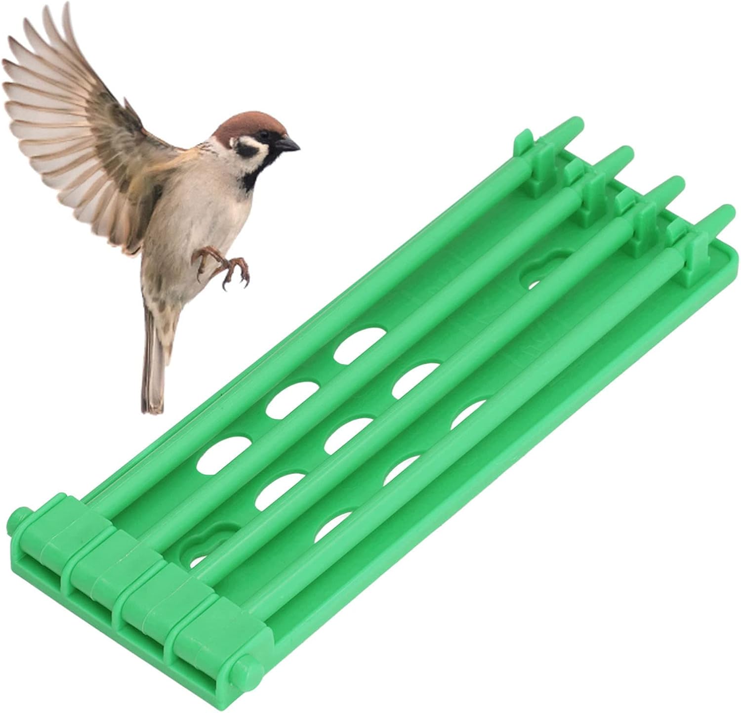 Atyhao 4Pcs Bird Leg Rings Stand, Plastic Pigeons Foot Rings Holder Bird Training Frame Pigeons Supplier Homing Pigeons Accessory(Green)