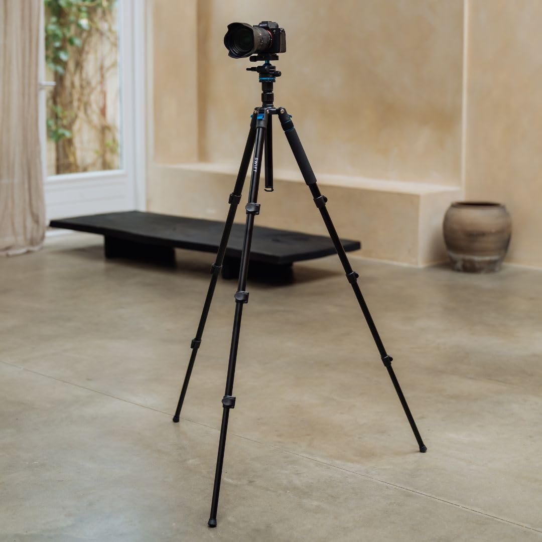 SMALLRIG Treppiede per Fotocamera Monopiede, Treppiede in Alluminio