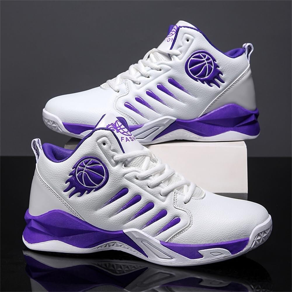 Scarpe da Basket Alte da Uomo, Antiscivolo, Resistenti all'Usura, Ammortizzate, rimbalzanti, Scarpe da Allenamento for Sport all'Aria Aperta