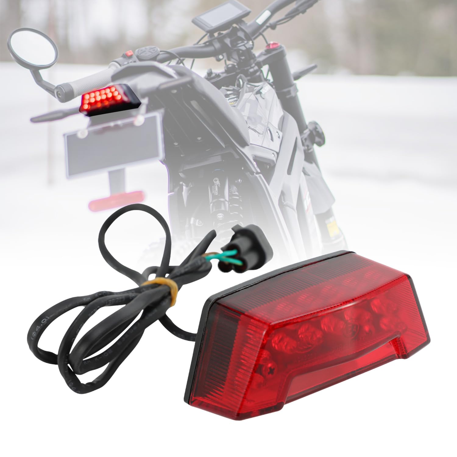 Tylne światła hamowania motocykla,Lampy tylne DRL Światła dla Talaria Sting Talariasting MX3/MX4/MX5