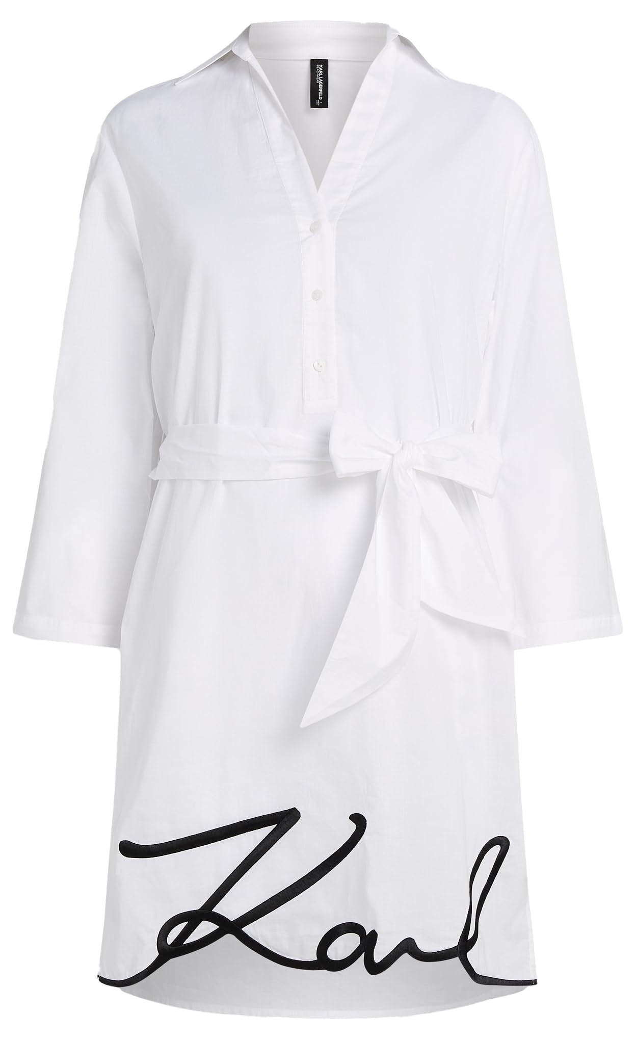 KARL LAGERFELD B.V Damski Lagerfeld, Women's, Karl DNA Signature Beach Dress Sunsuit, biały, XS