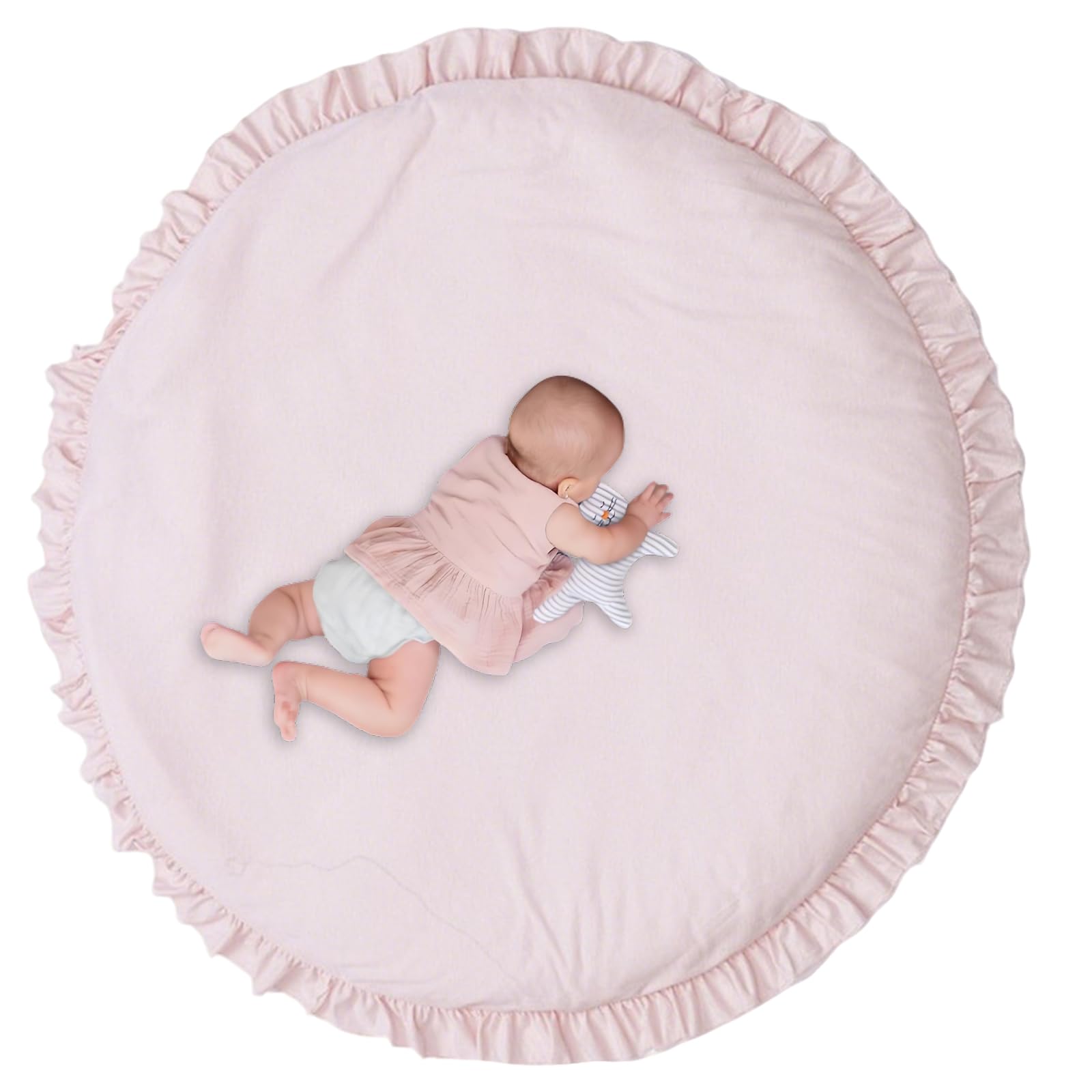 Baby Play Mat Round Ruffled Activity Playmat