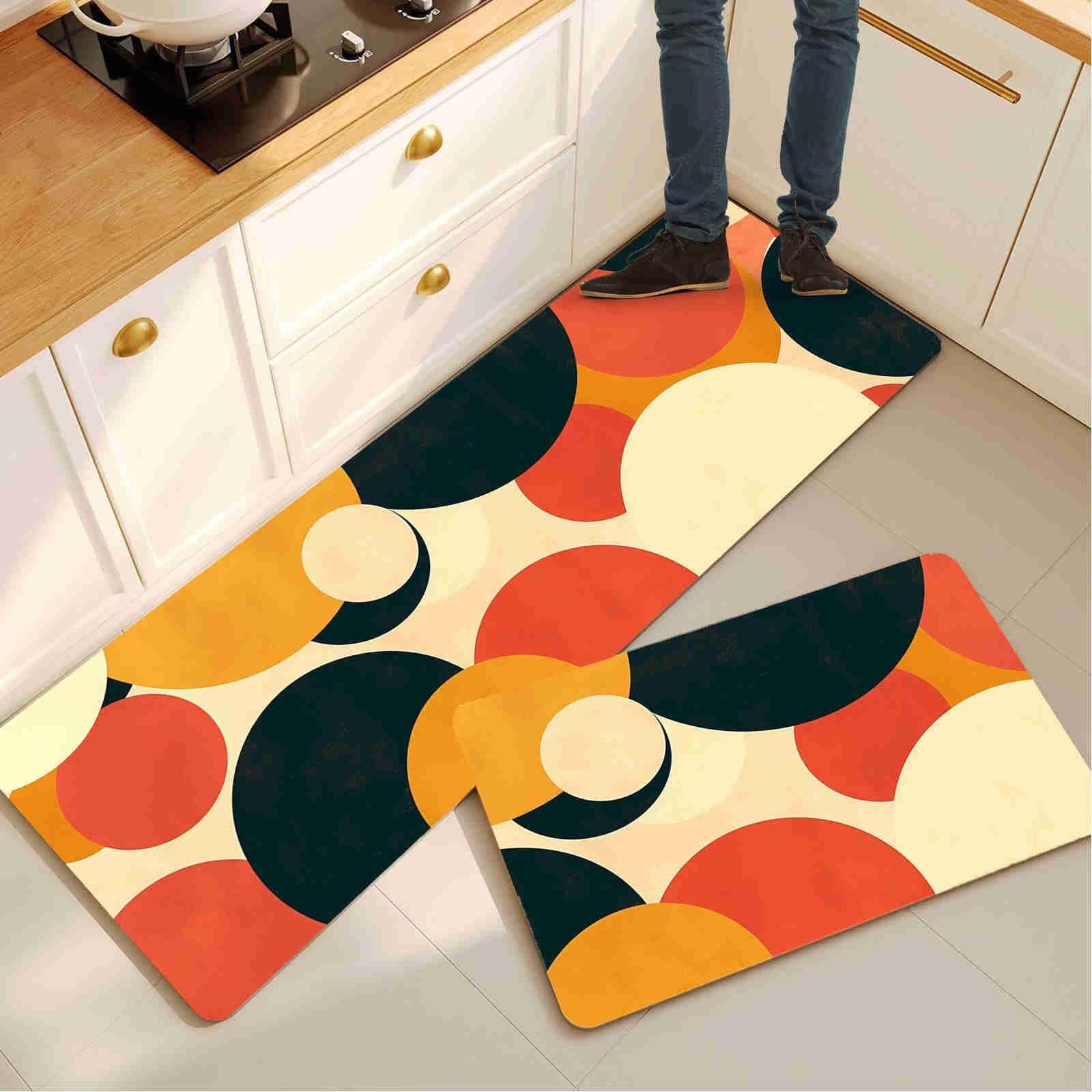 Tapis de cuisine antidérapant et lavable lot de 2 grand format séchage rapide pour évier