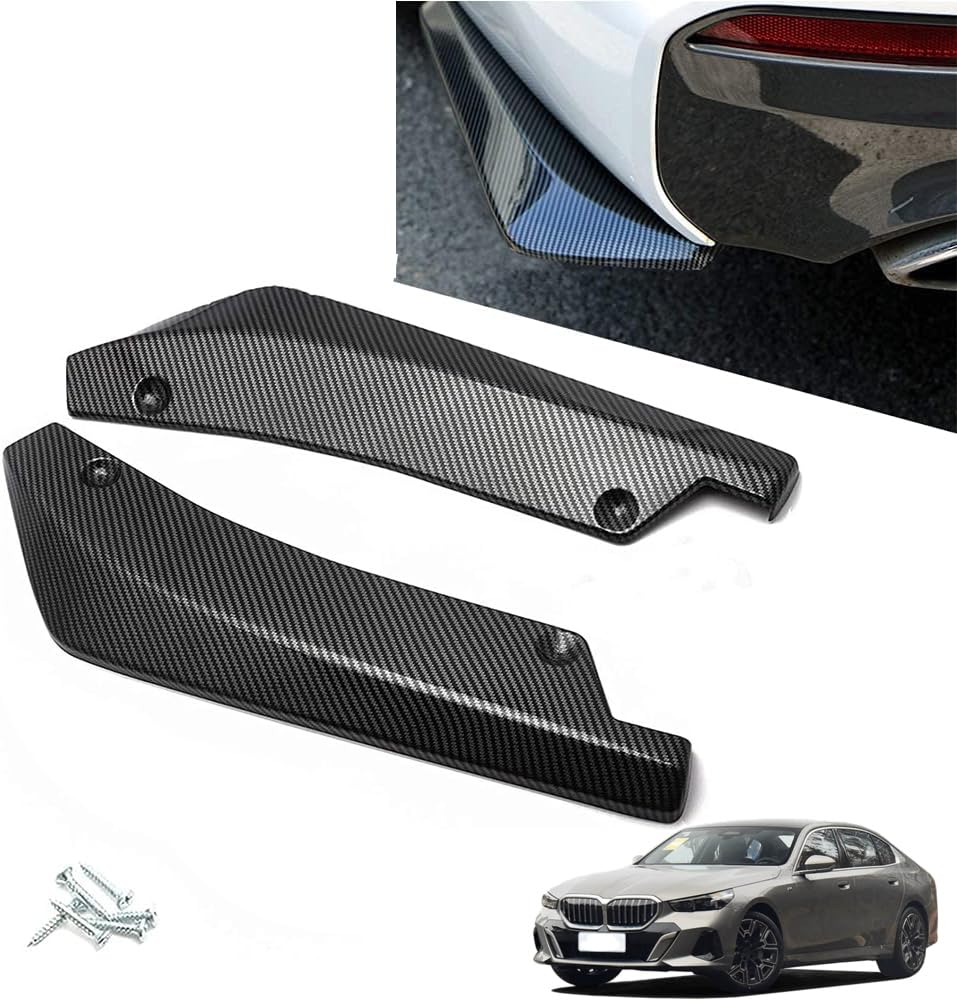 QIZUN 2x Rear Bumper Lip Spoilers for FIAT Abarth 500 595 1100