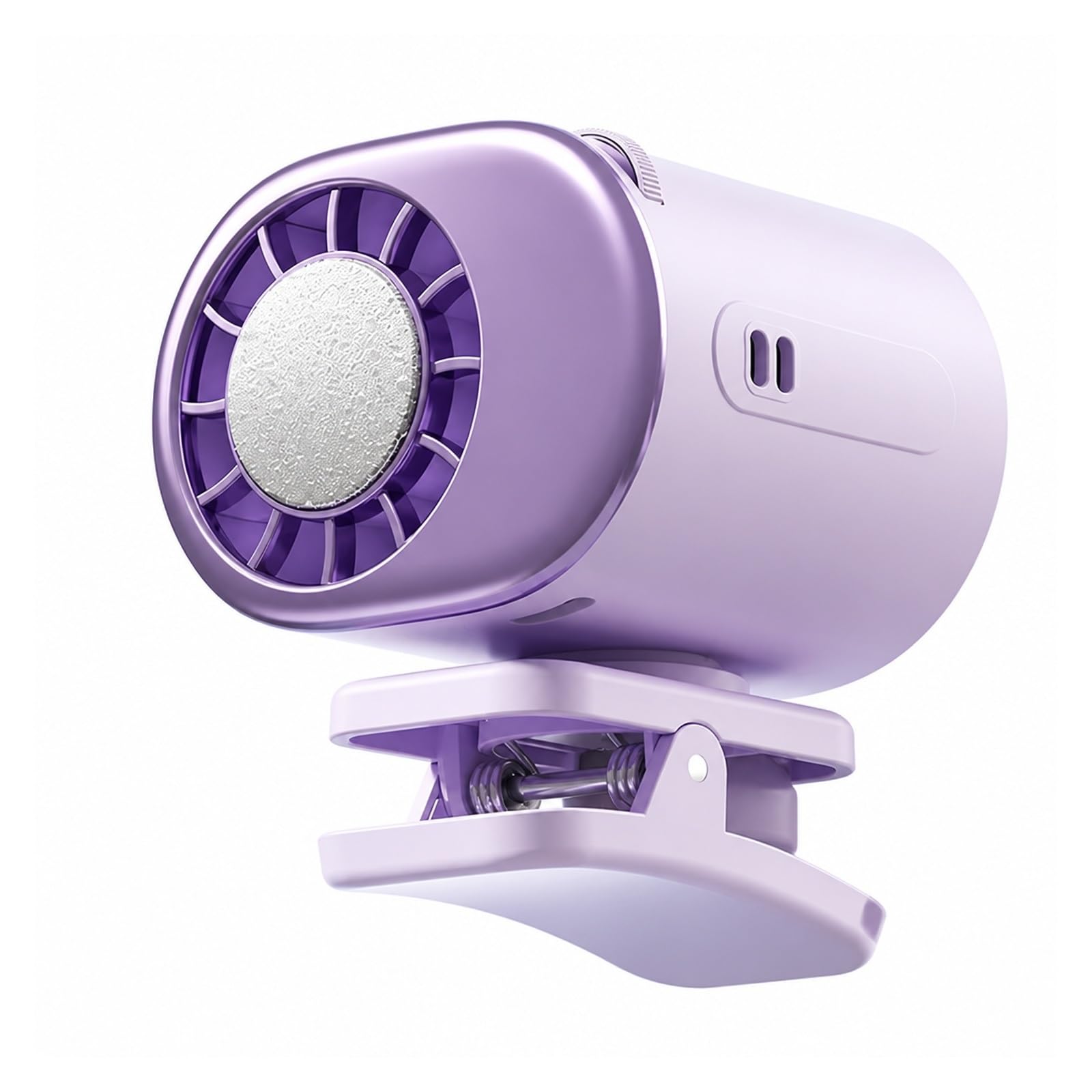 Ventilador con pinza USB de 5V y 10W mini extractor de aire personal portátil color blanco