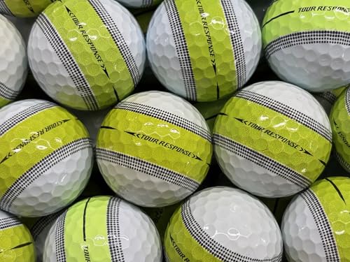 tour response stripe green golf balls for taylormade pearl/grade A used 12 pack