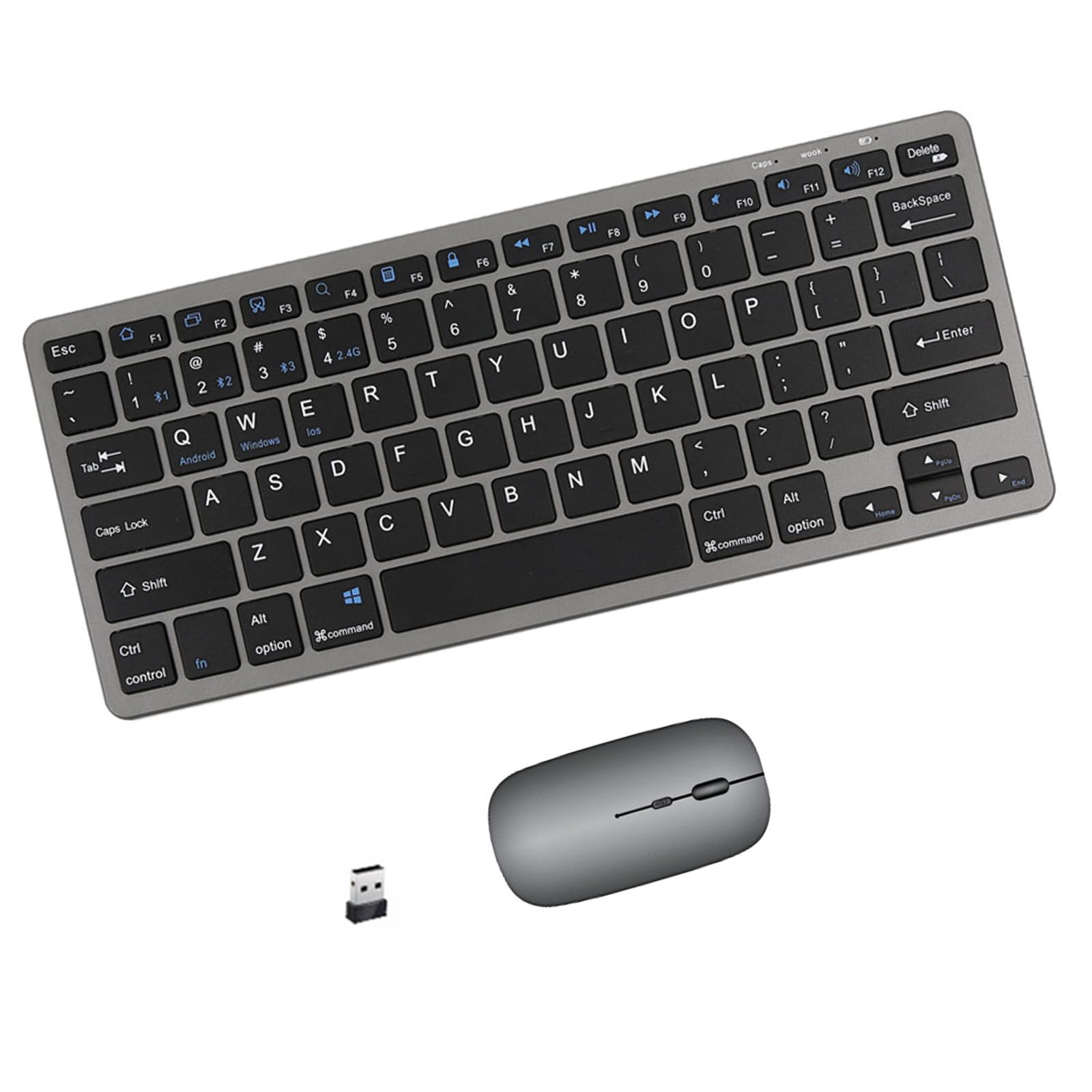 Bluetooth 5.0 & 2.4G Wireless Keyboard And Mouse Combo Mini Multimedia