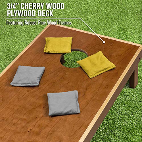 Image of GoSports 4 ft x 2 ft Commercial Grade Cornhole Boards Set